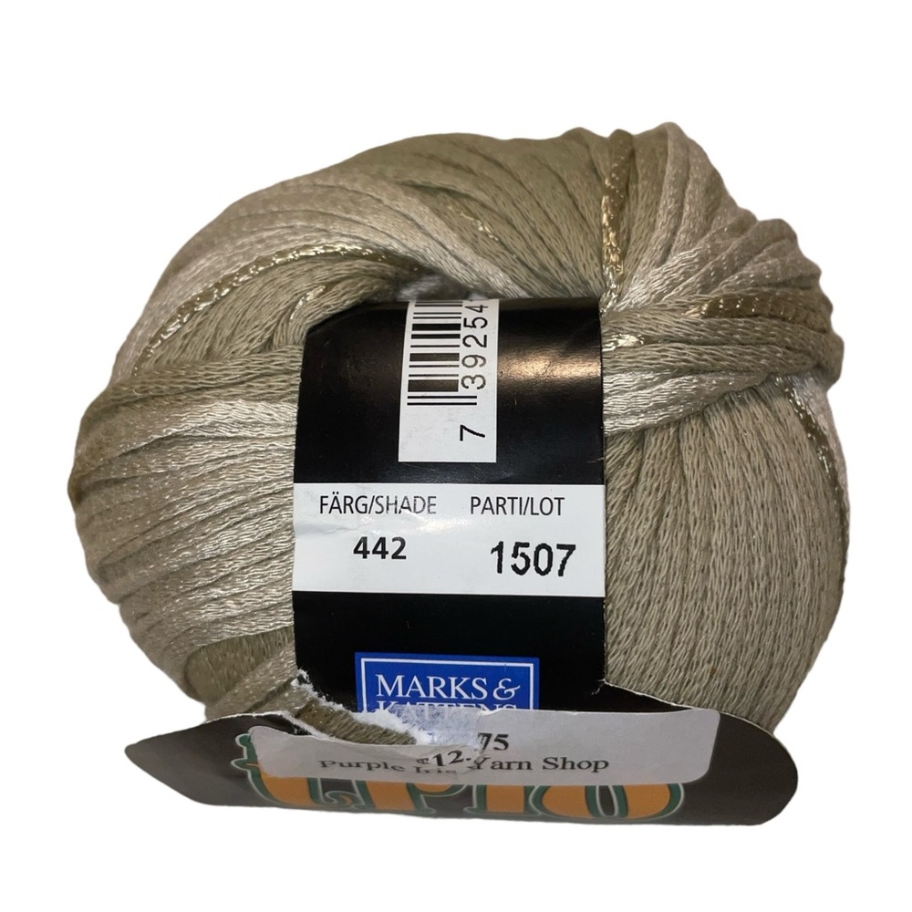 Marks & Katten Trio Tonal Textured Viscose Cotton DK Yarn 442 Beige Sage